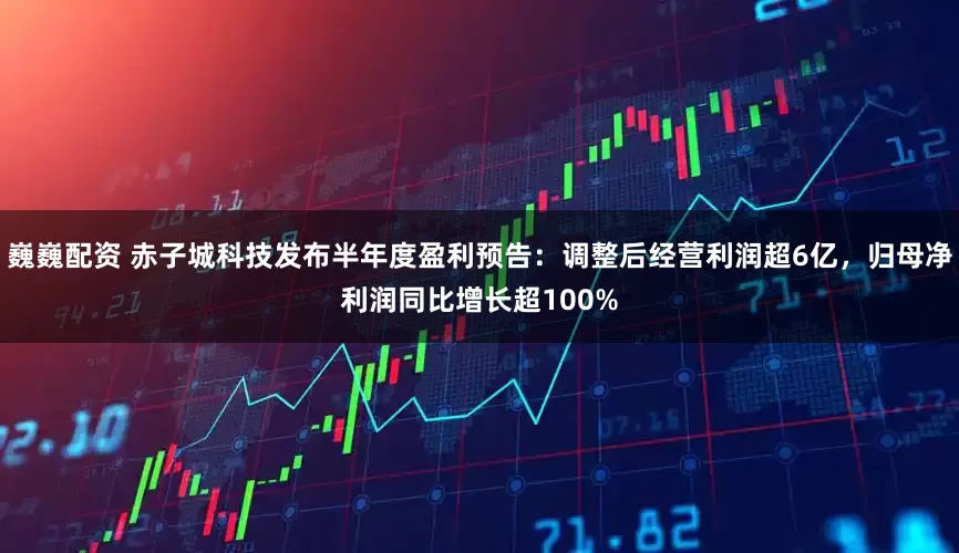 巍巍配资 赤子城科技发布半年度盈利预告：调整后经营利润超6亿，归母净利润同比增长超100%
